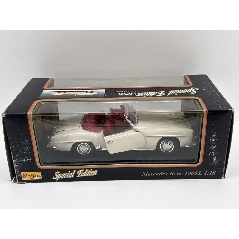 Maisto Special Edition Mercedes Benz 190SL Die cast Model 1:18 Scale Classic Red